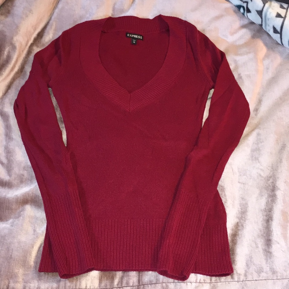EXPRESS cranberry sweater